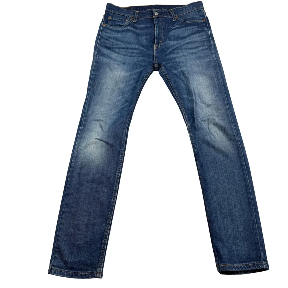 Levis 510 Skinny Fit Jeans Mens 33x32 Medium Wash Blue Denim 05510-0719